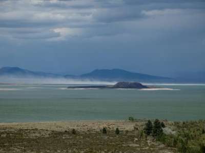 Dust kicks up on the north shore of Mono Lake in Mono County, California, on Monday, Aug. 8, 2022. Spenser Heaps, Deseret News